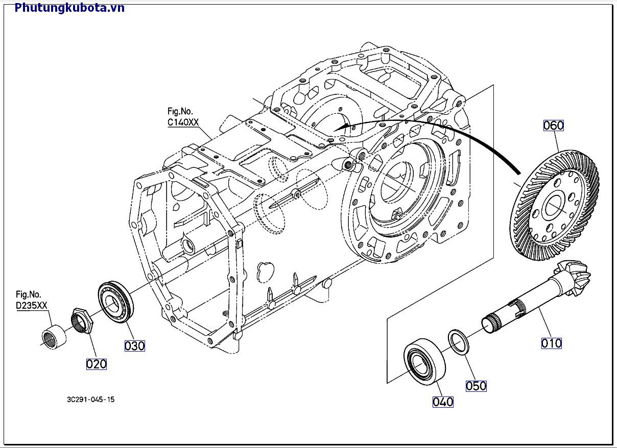 Bánh răng truyền động nón sau